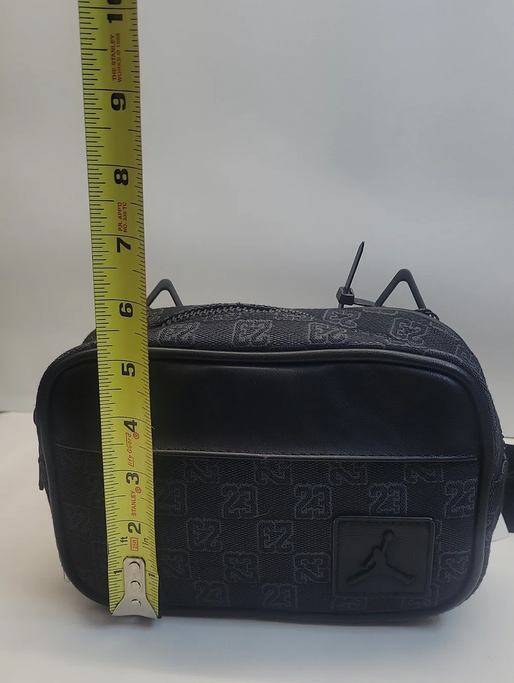 New! Jordan Jam 23 Monogram Jacquard Camara Crossbody Bag Black